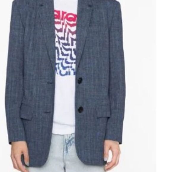 NWT ISABEL MARANT ÉTOILE single breasted blazer M/38 $957 - Picture 8 of 13